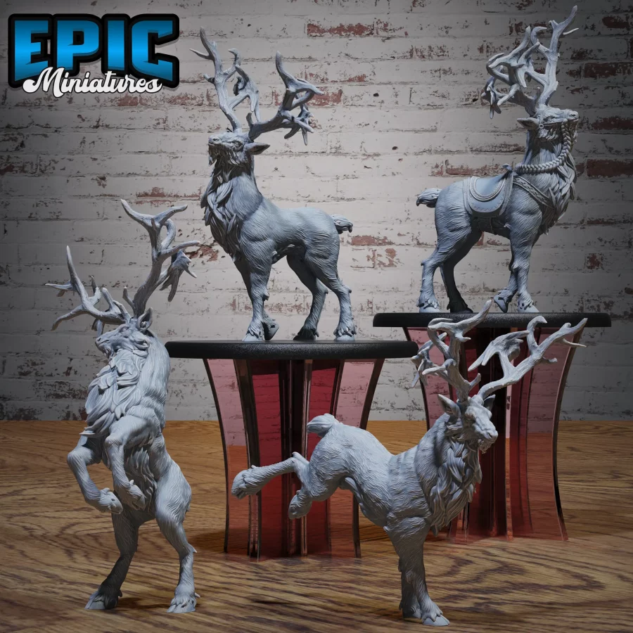 Deer King - 2 variations / Deer King Attack / Deer King Running Set