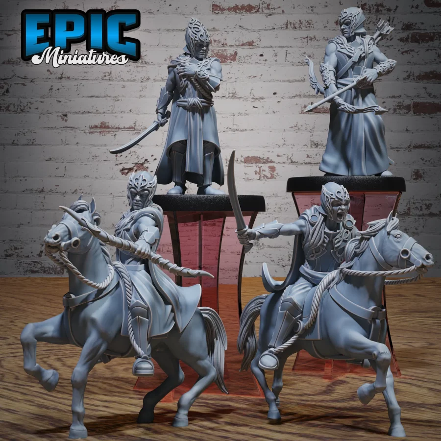 Elf Army Archer / Elf Army Soldier / Elf Army Horse Archer / Elf Army Horse Warior Set
