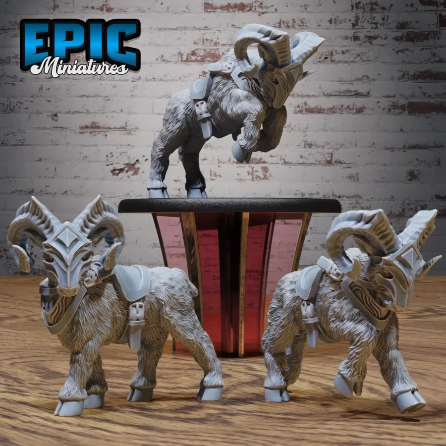 Goat Mount / Goat Mount Attack / Goat Mount Run / Goat Rider Set