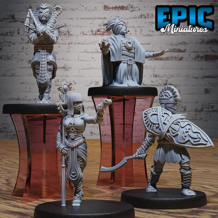 Mummy Army Warrior / Mummy Army Pharaoh / Mummy Army Tamer / Mummy Army Shaman Set