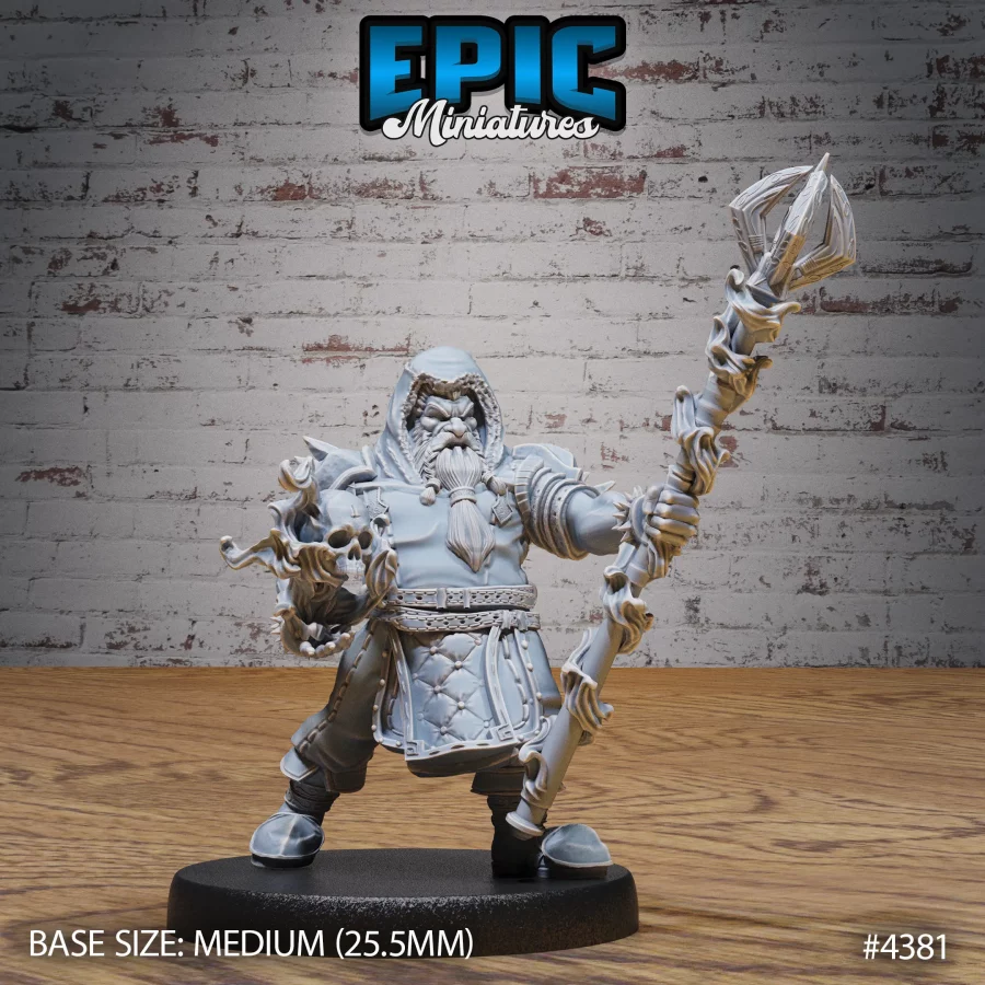 Dwarf Adventurer Warlock (Medium)
