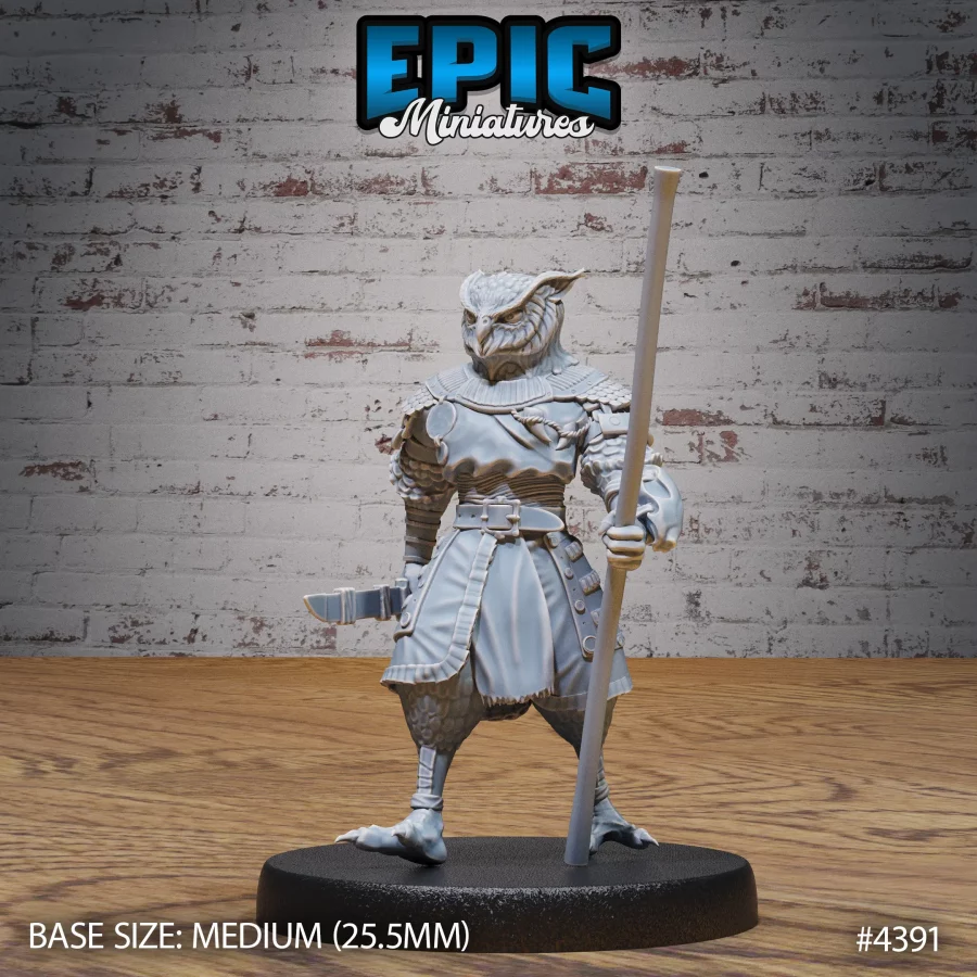 Owl Folk Monk (Medium)