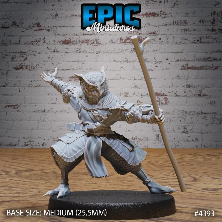Owl Folk Monk Attack (Medium)