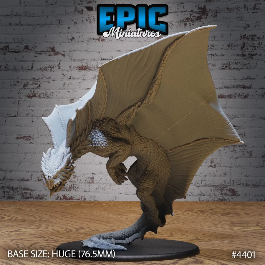 Brown Dragon Flying (Huge)