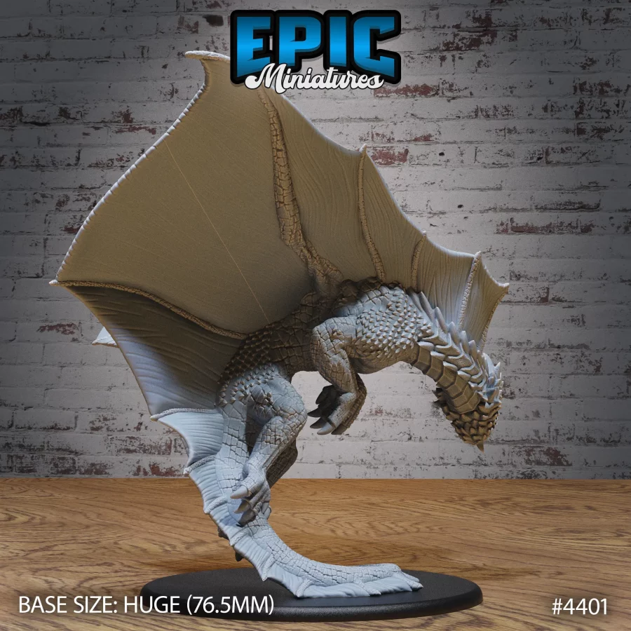 Brown Dragon Flying (Huge) - Image 2
