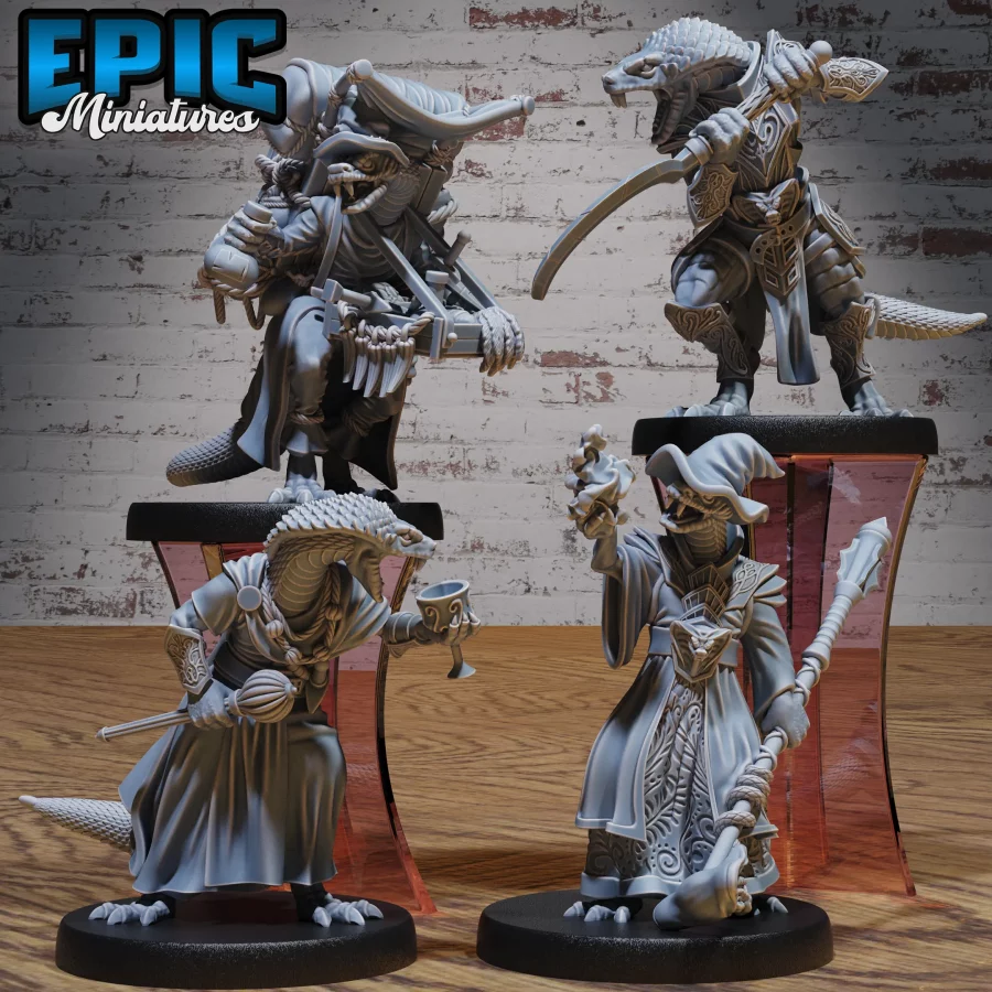 Serpent Folk Wizard / Serpent Folk Noble / Serpent Folk Merchant / Serpent Folk Warrior Set
