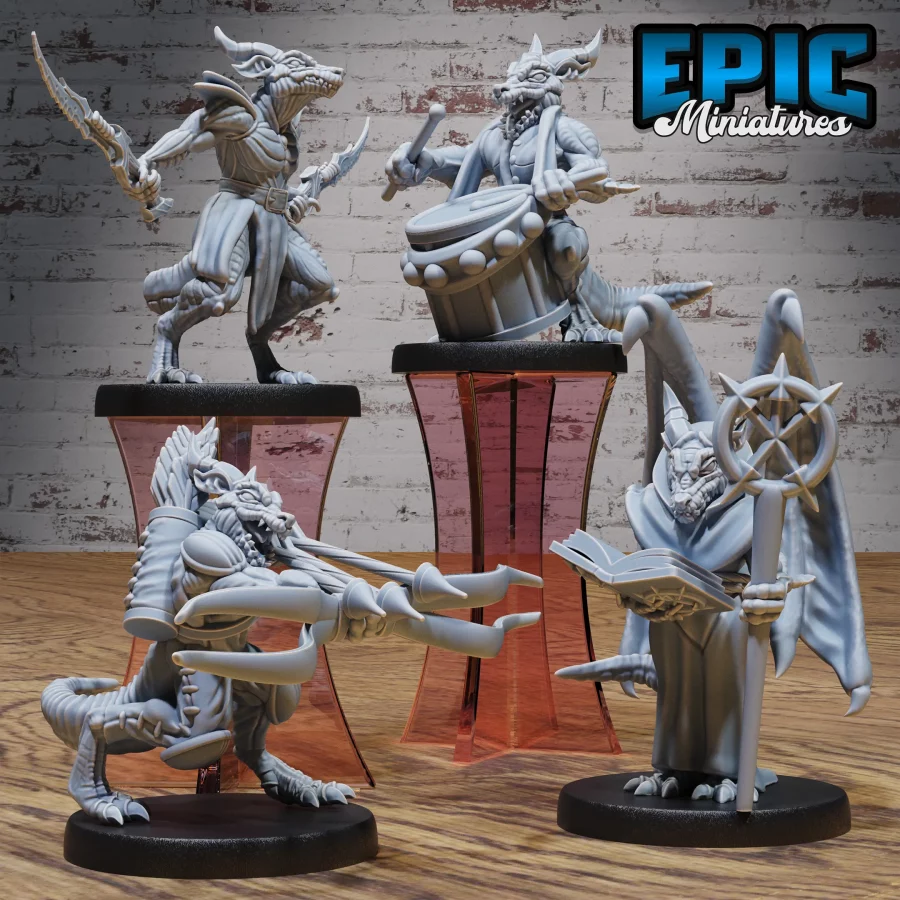 Kobold Tribe Warrior / Kobold Tribe Priest / Kobold Tribe Archer / Kobold Tribe Bard Set