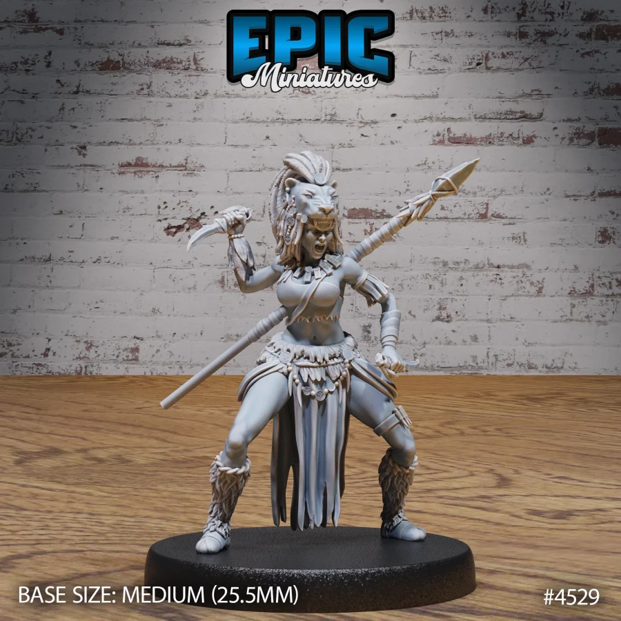 Lion Huntress Attack (Medium)