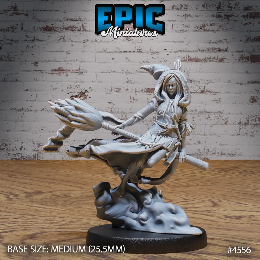 Tribe Green Witch Flying (Medium)