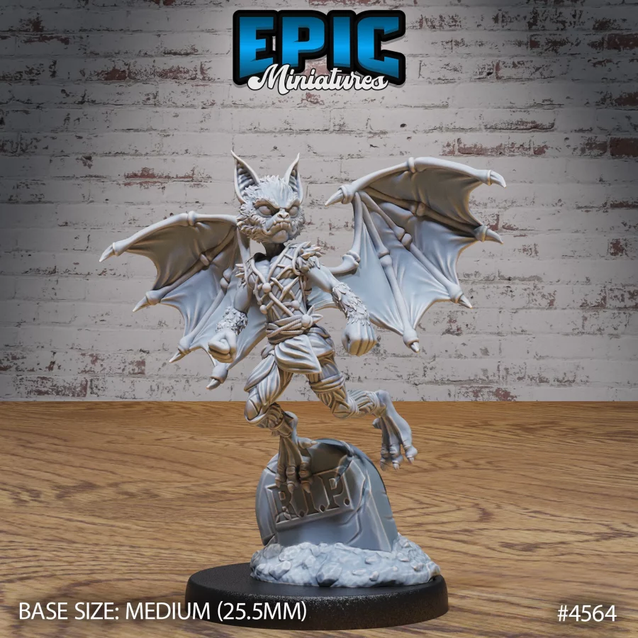 Bat Folk Warrior Flying (Medium)