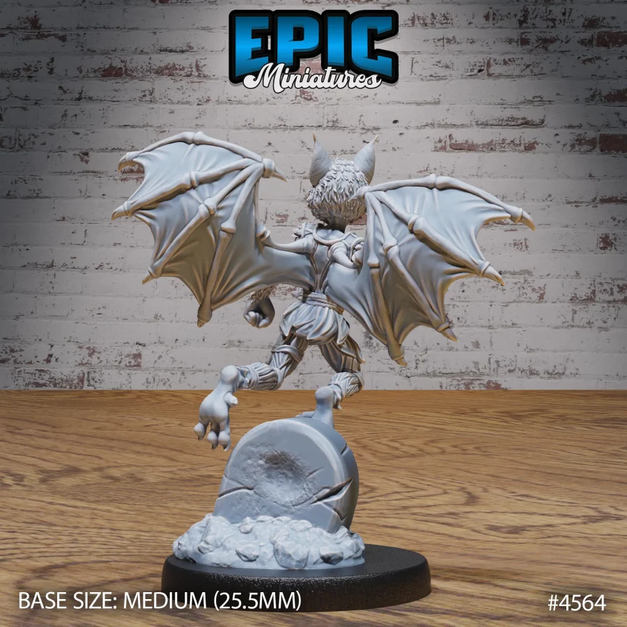 Bat Folk Warrior Flying (Medium) - Image 2