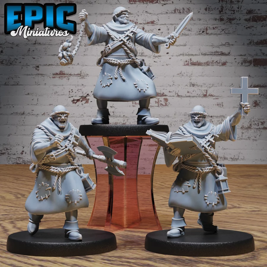 Medieval Cleric Monk Set