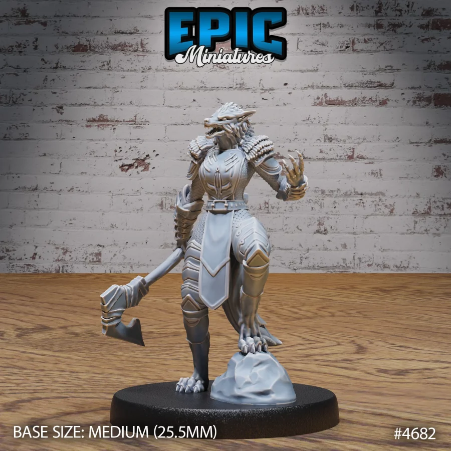 Werewolf Armored Female Axe (Medium)