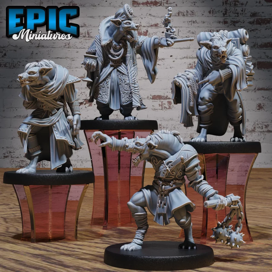 Gnoll Tribe Noble / Gnoll Tribe Merchant / Gnoll Tribe Rogue / Gnoll Tribe Triple Mace Set