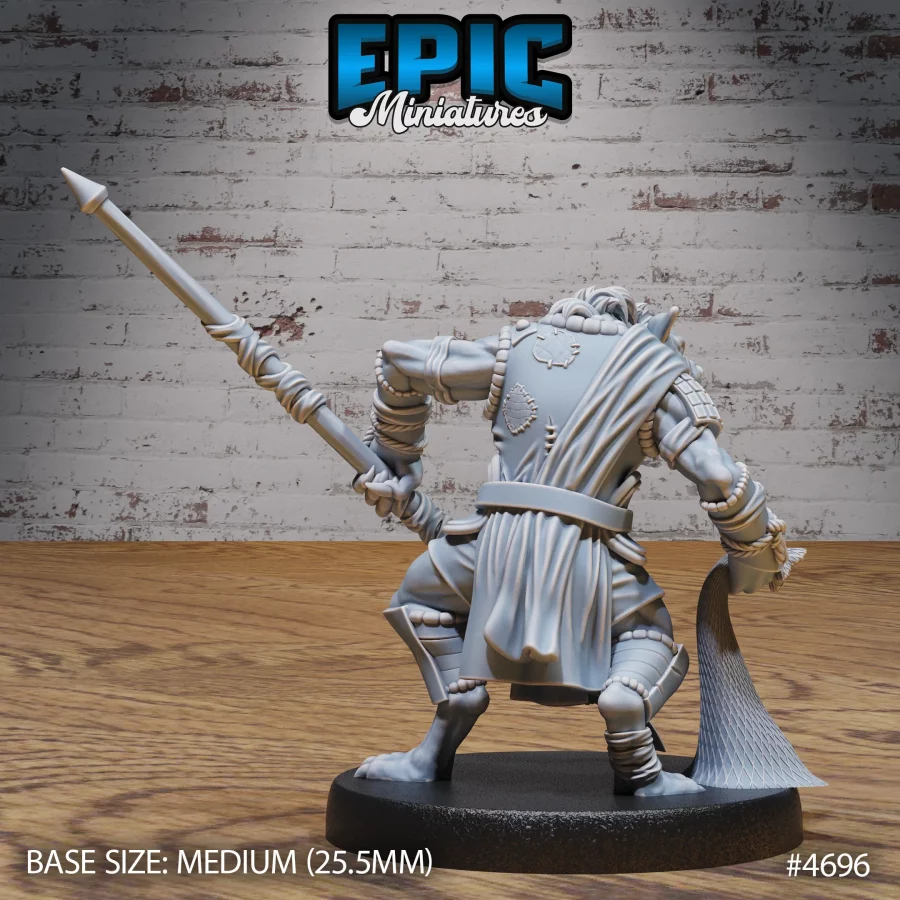 Gnoll Tribe Spear & Net (Medium) - Image 2