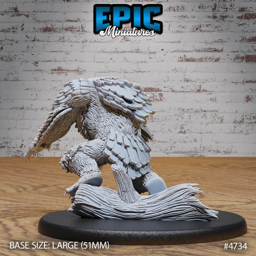 Fabled Owl Bear Attacking (Large) - Image 2