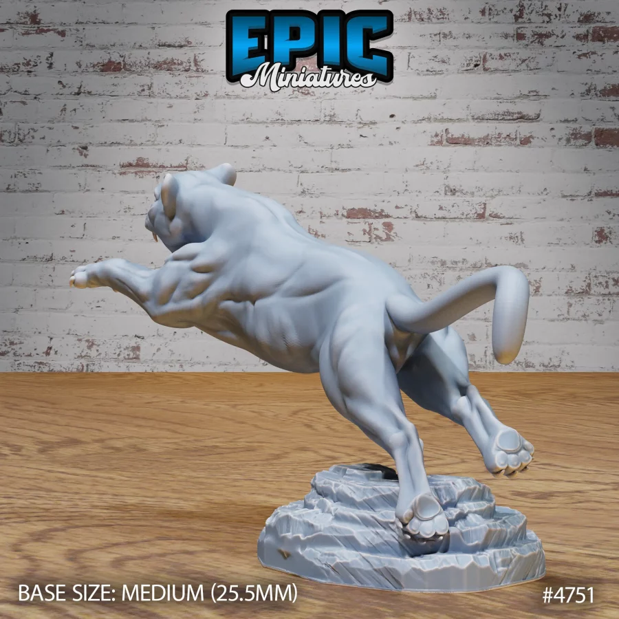 Black Panther Attacking (Medium) - Image 2