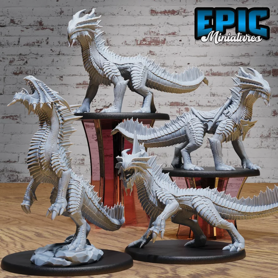 Guard Drake Bronze - 2 Variations / Guard Drake Bronze Attack / Guard Drake Bronze Roar Set