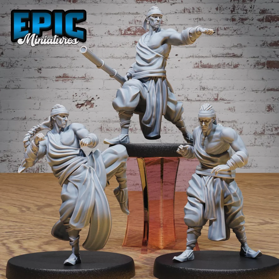 Martial Arts Monk Set