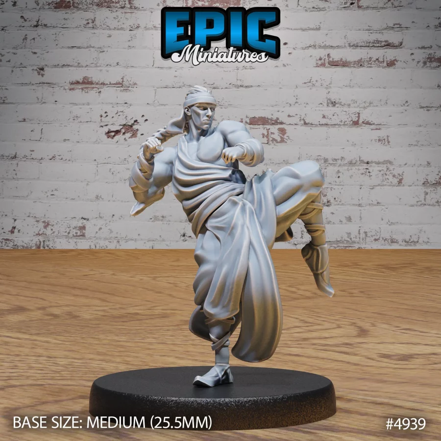 Martial Arts Monk Kick (Medium)