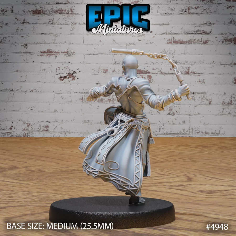Monk Adventurer Male Nunchucks (Medium) - Image 2