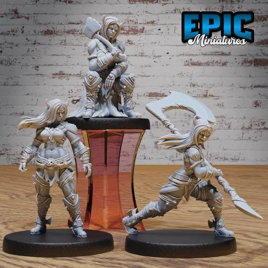 Orc Tiefling Female Set
