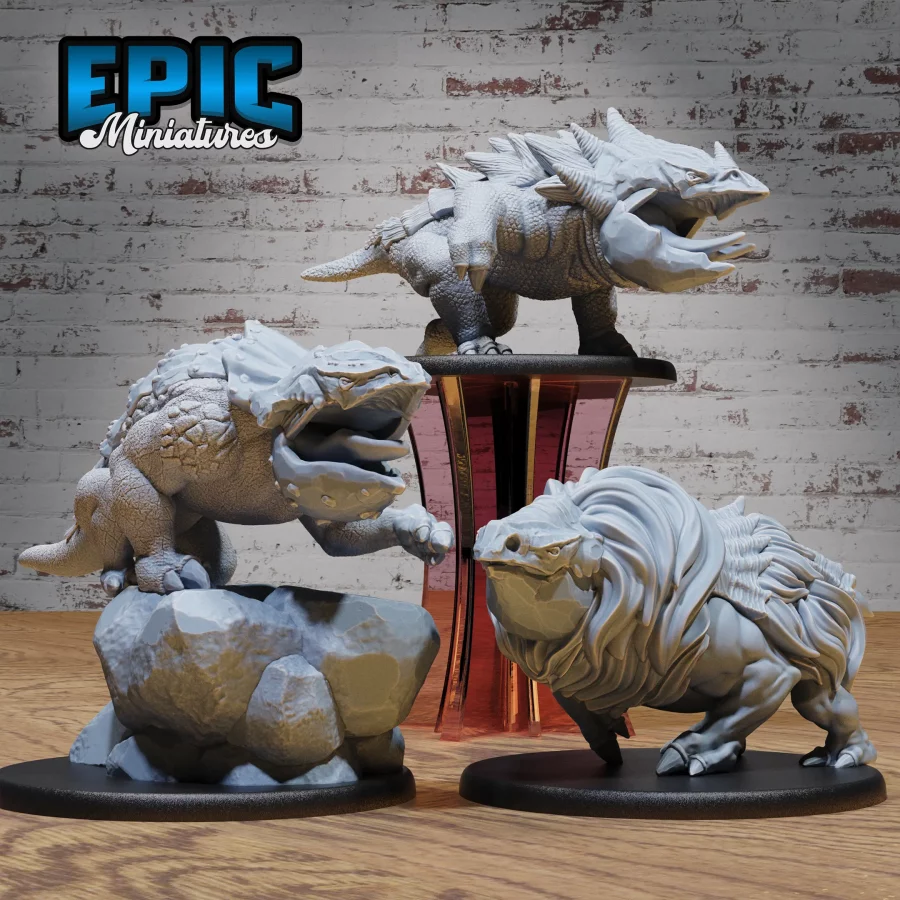 Mountain Bulette / Cave Bulette / Arctic Bulette Set
