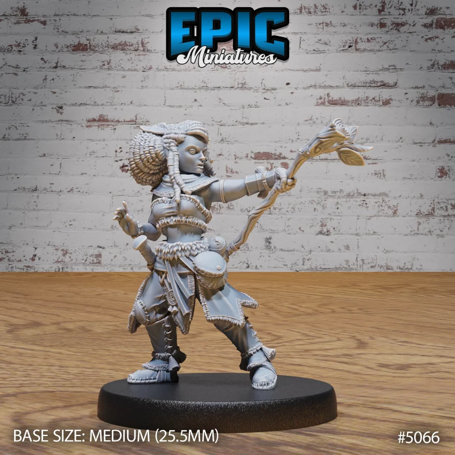 Halfling Druid Female Spellcast (Medium)
