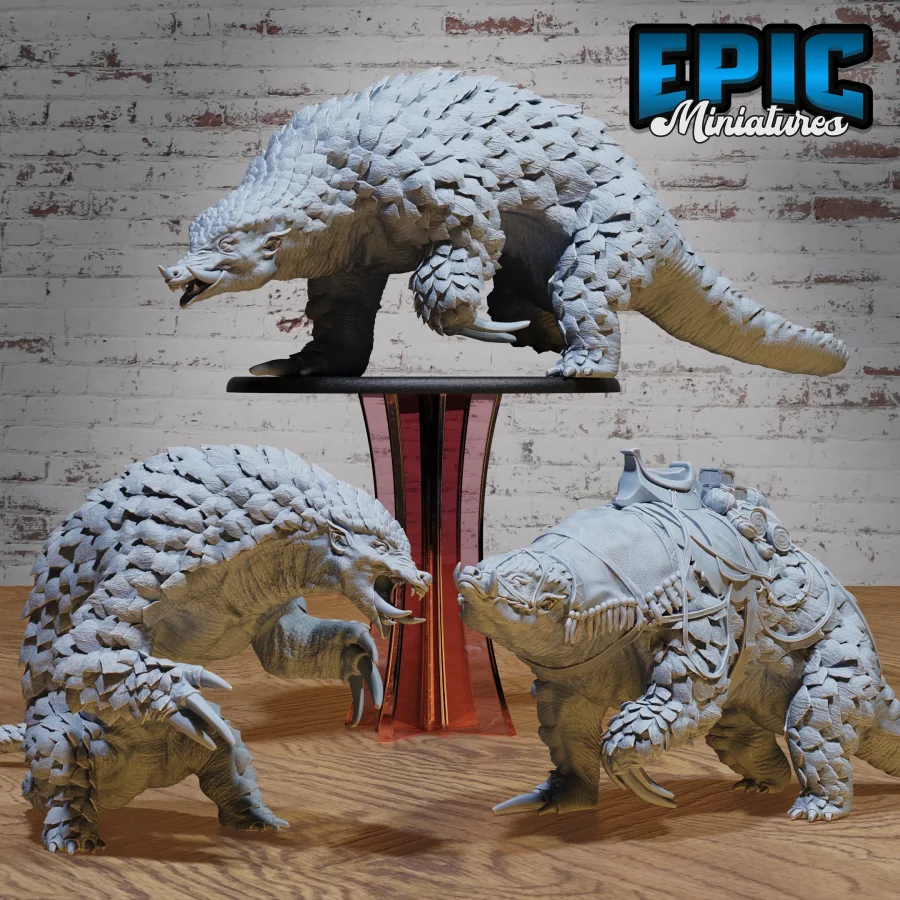 Giant Armadillo Mount / Giant Armadillo Wild / Giant Armadillo Angry Set