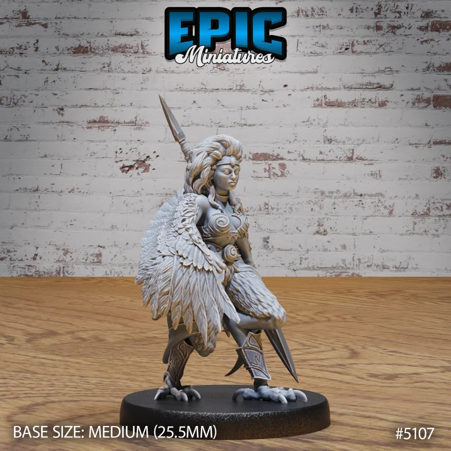 Captured Harpy Walking (Medium)