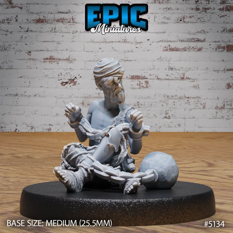 Old Prisoner Sitting (Medium)