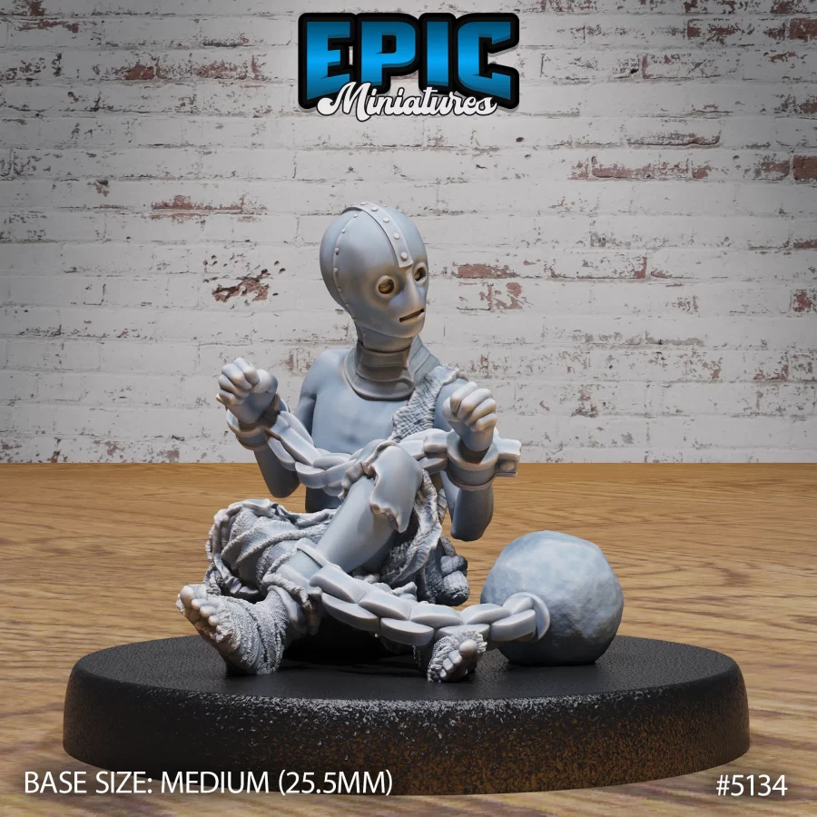 Old Prisoner Sitting (Medium) - Image 3