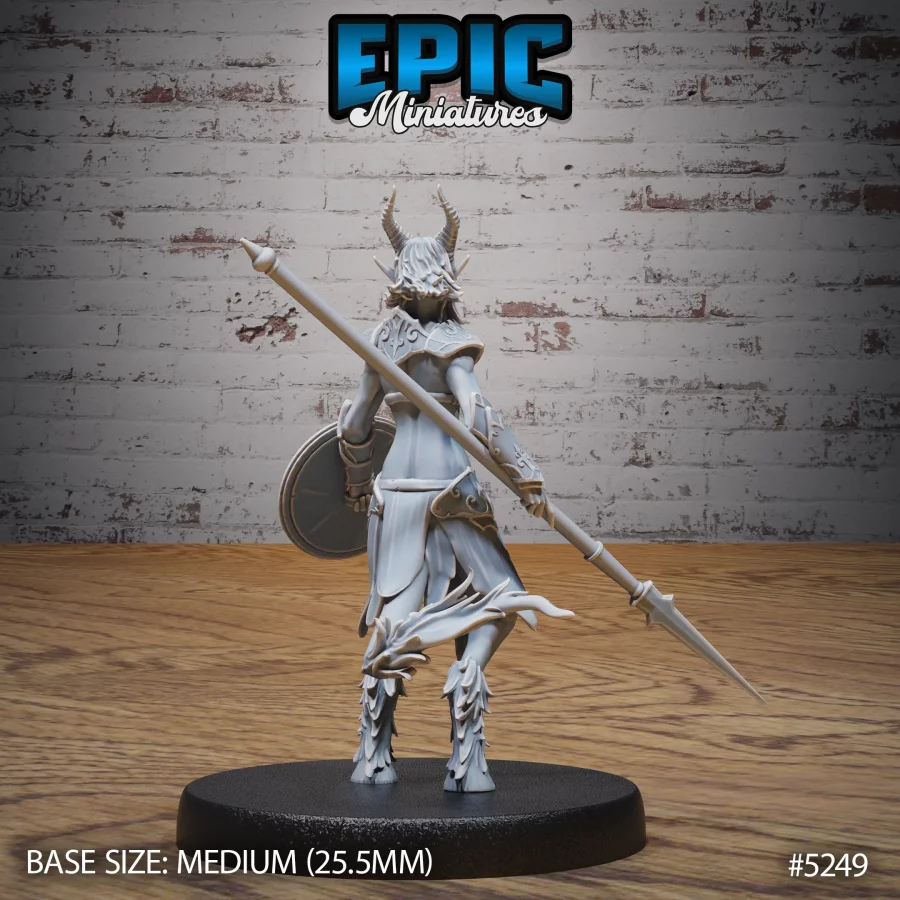 Satyr Tiefling Female Spear (Medium) - Image 2