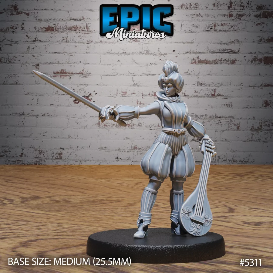 Bard Adventurer Female Attack (Medium)