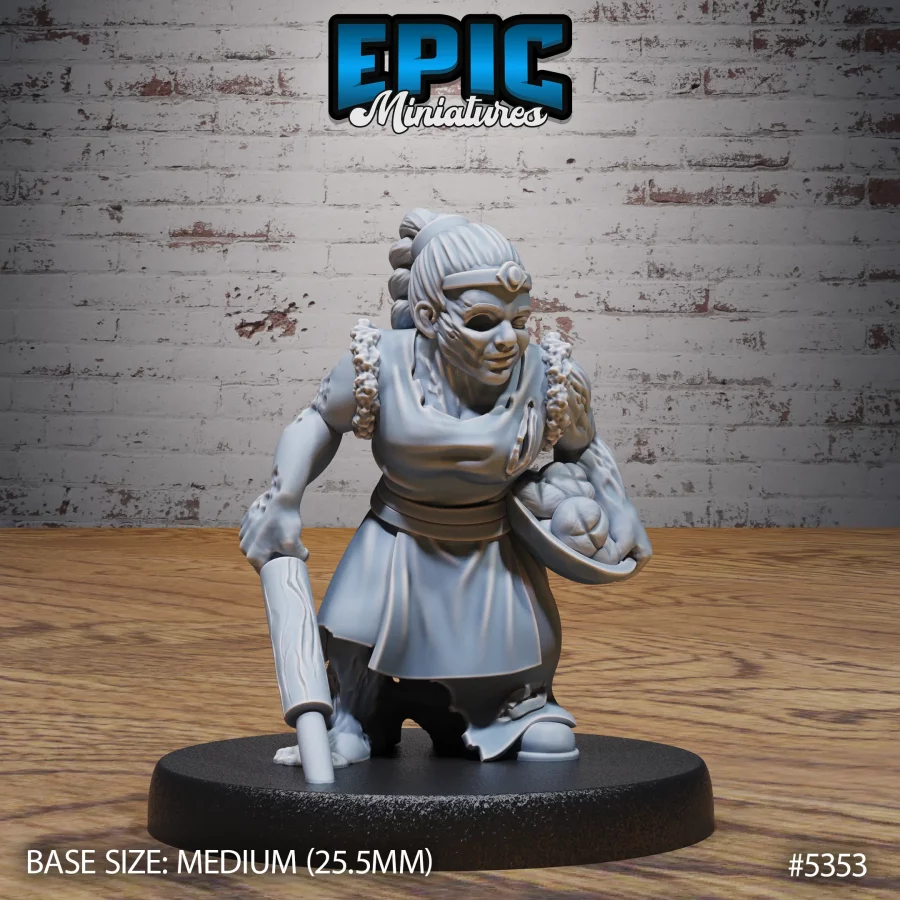 Zombie Villager Dwarf Female (Medium)