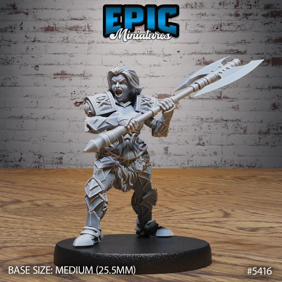Dwarf Female Bandit Rage (Medium)