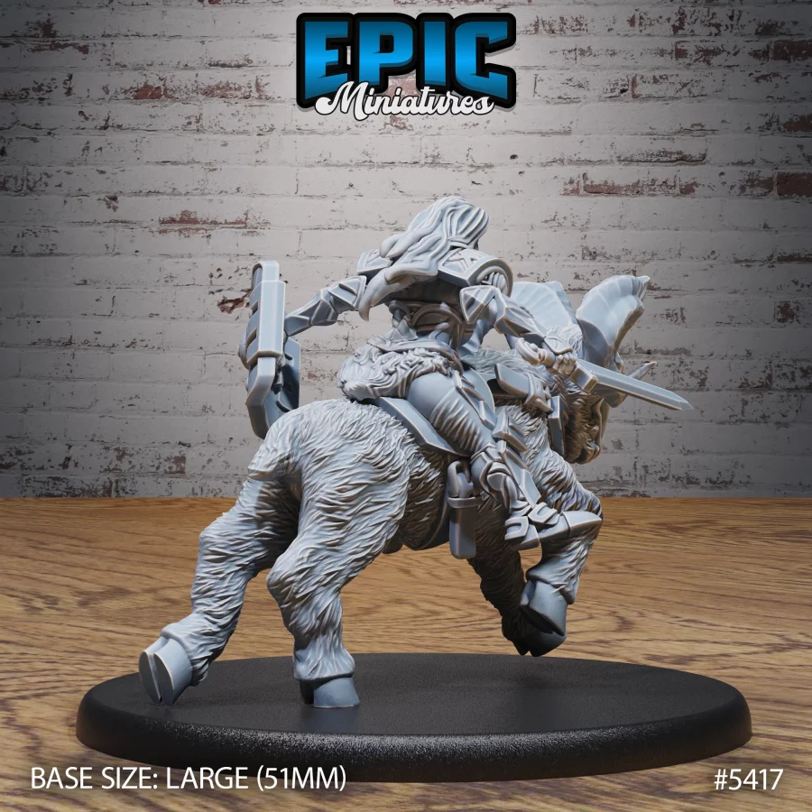 Dwarf Female Bandit Goat Rider (Large) - Image 2