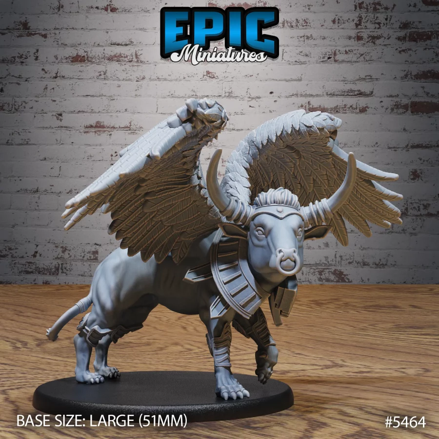 Winged Red Bull Beast (Large)
