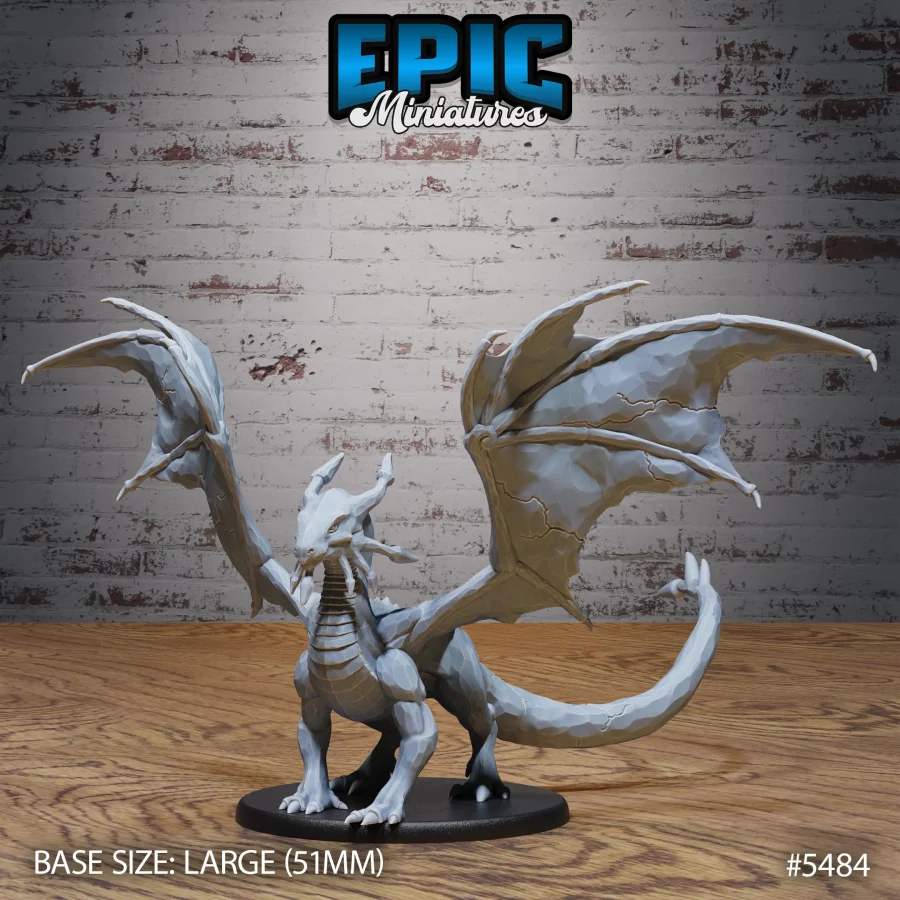 Sapphire Dragon Young - 2 Variations (Large) - Image 2