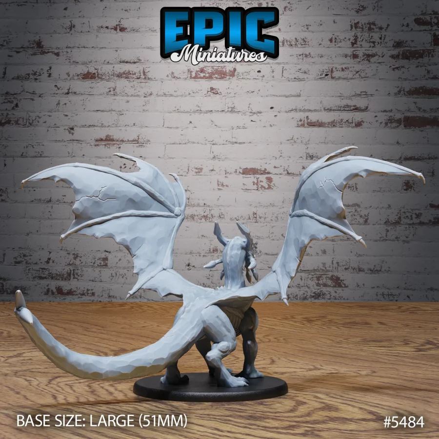 Sapphire Dragon Young - 2 Variations (Large) - Image 3