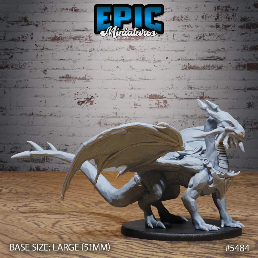 Sapphire Dragon Young - 2 Variations (Large) - Image 4