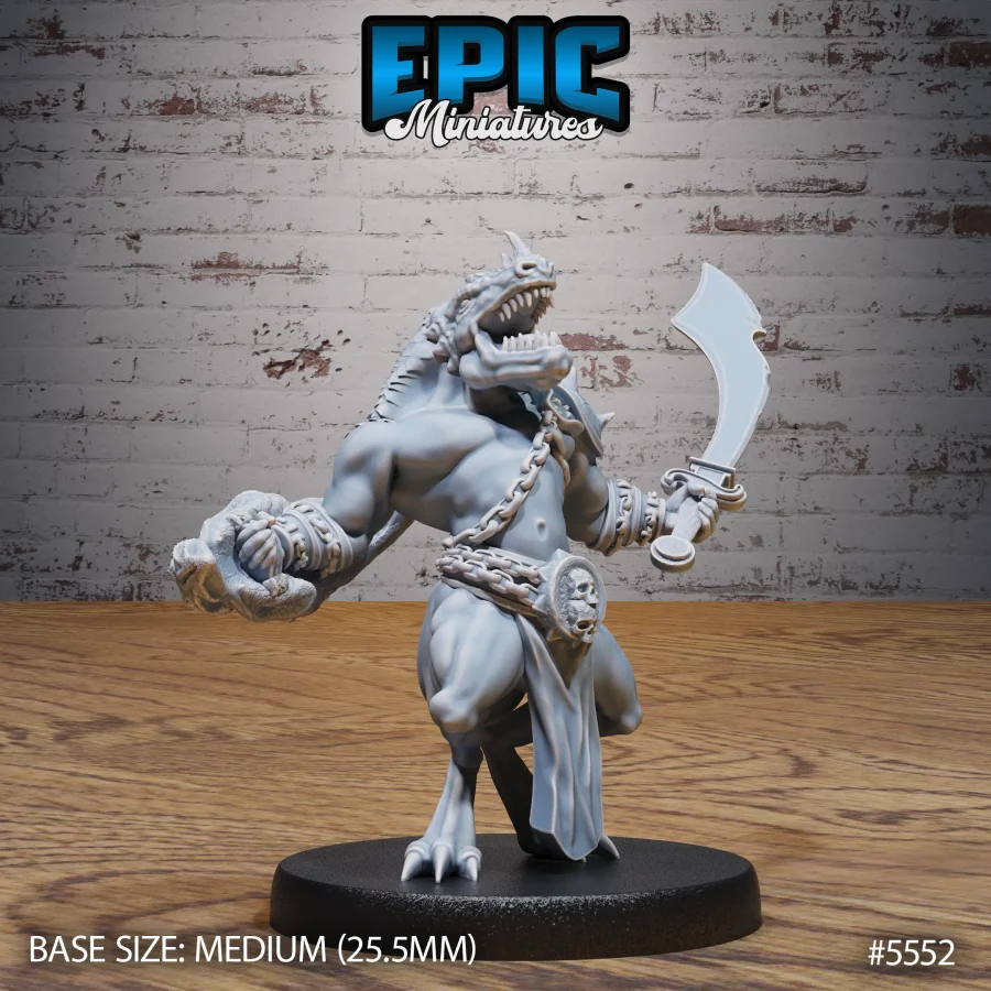 Blue Dragonspawn Roar (Medium)