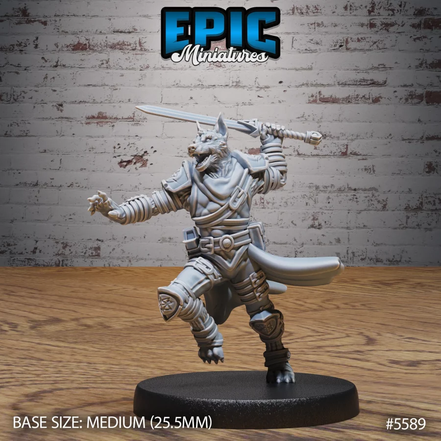 Dog Folk Adventurer Attack (Medium)