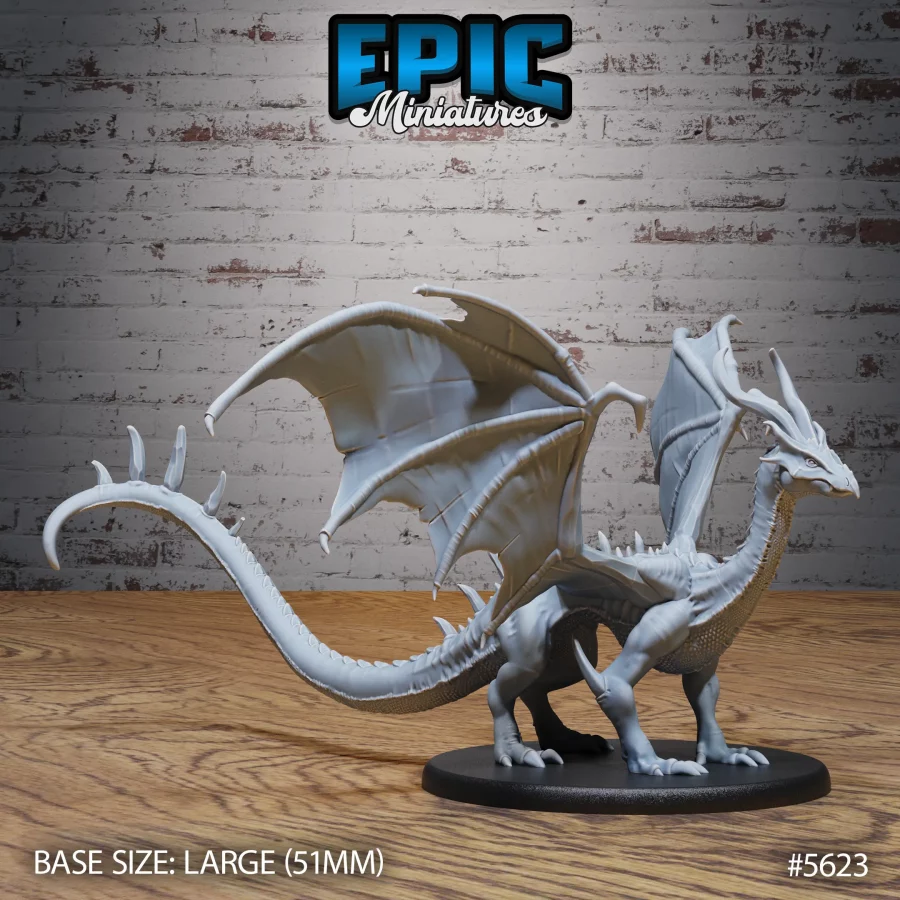 Emerald Dragon Young - 2 Variations (Large)