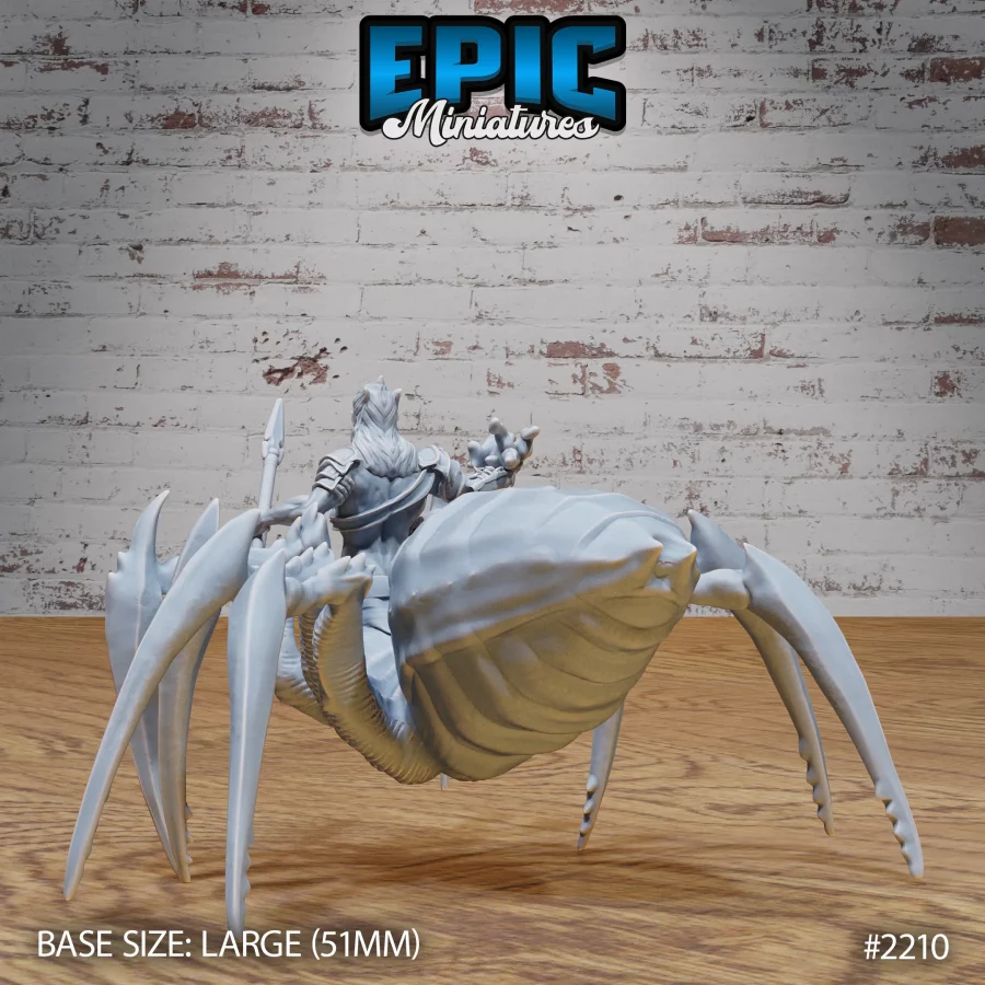 Dark Elf Spider Mage (Large) - Image 2