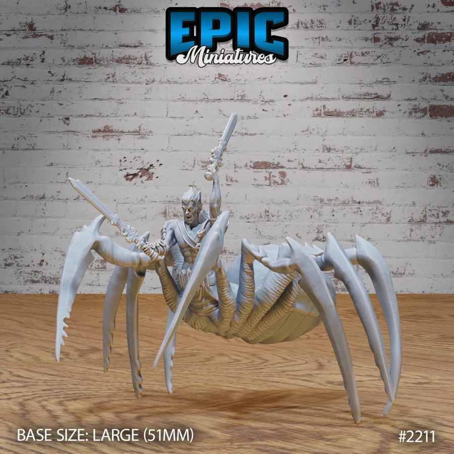 Dark Elf Spider Warrior (Large)