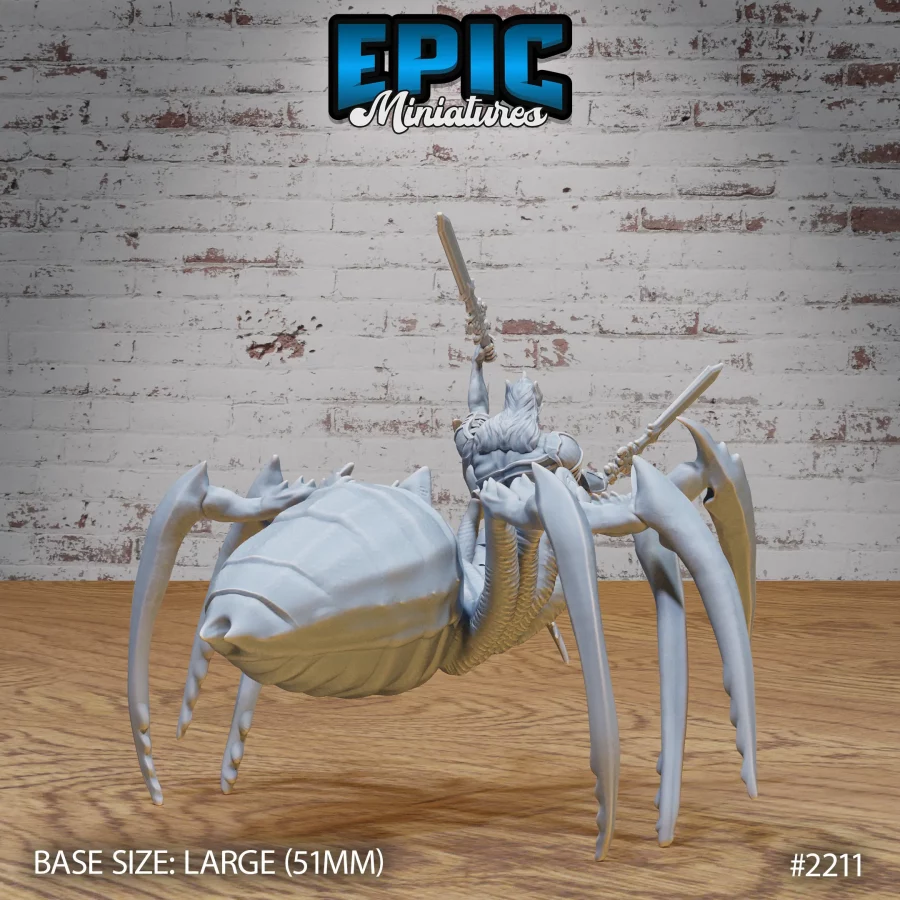 Dark Elf Spider Warrior (Large) - Image 2