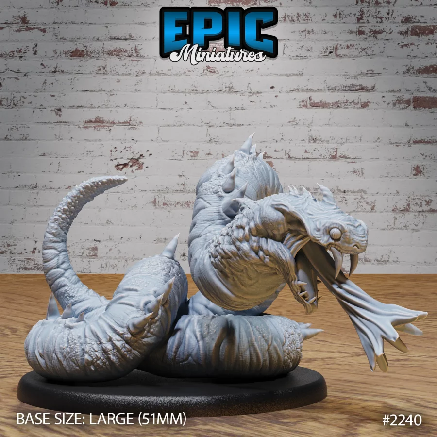 Giant Sand Snake Attacking (Large)