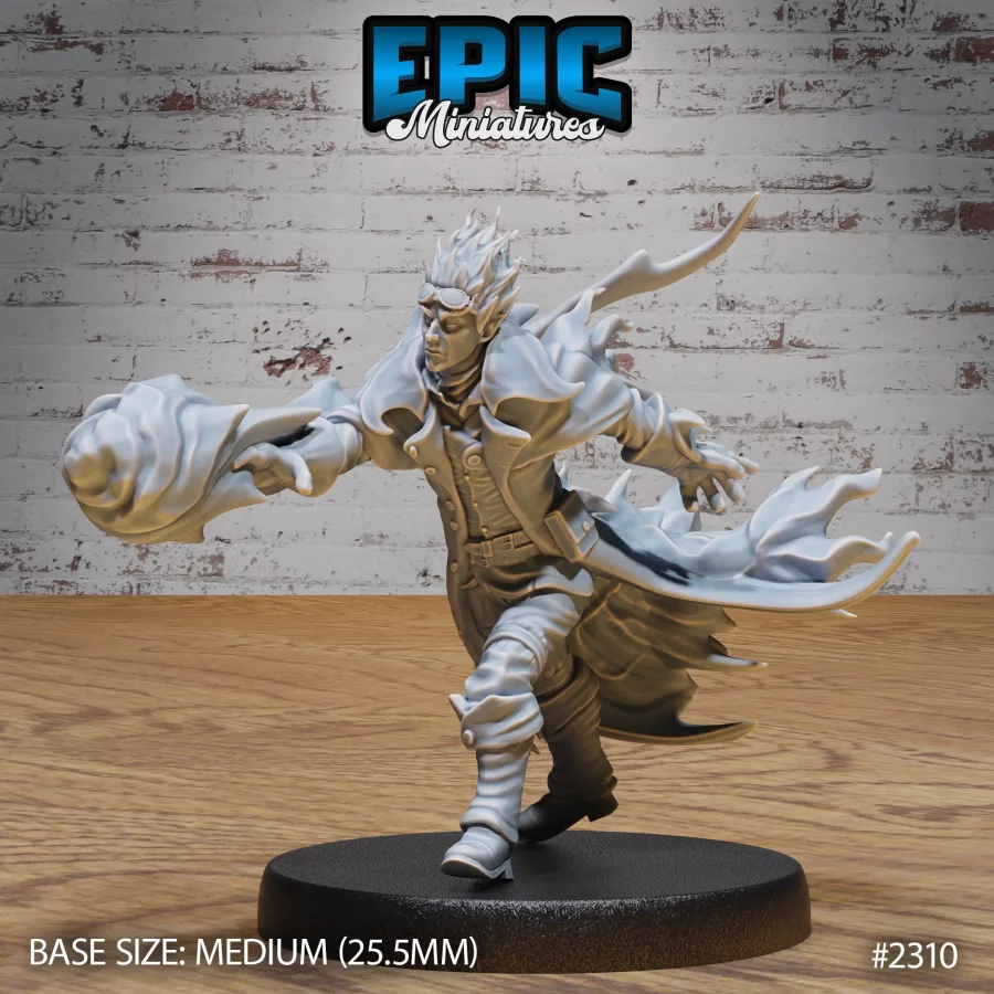 Fire Genasi Adventurer Fire Ball (Medium)