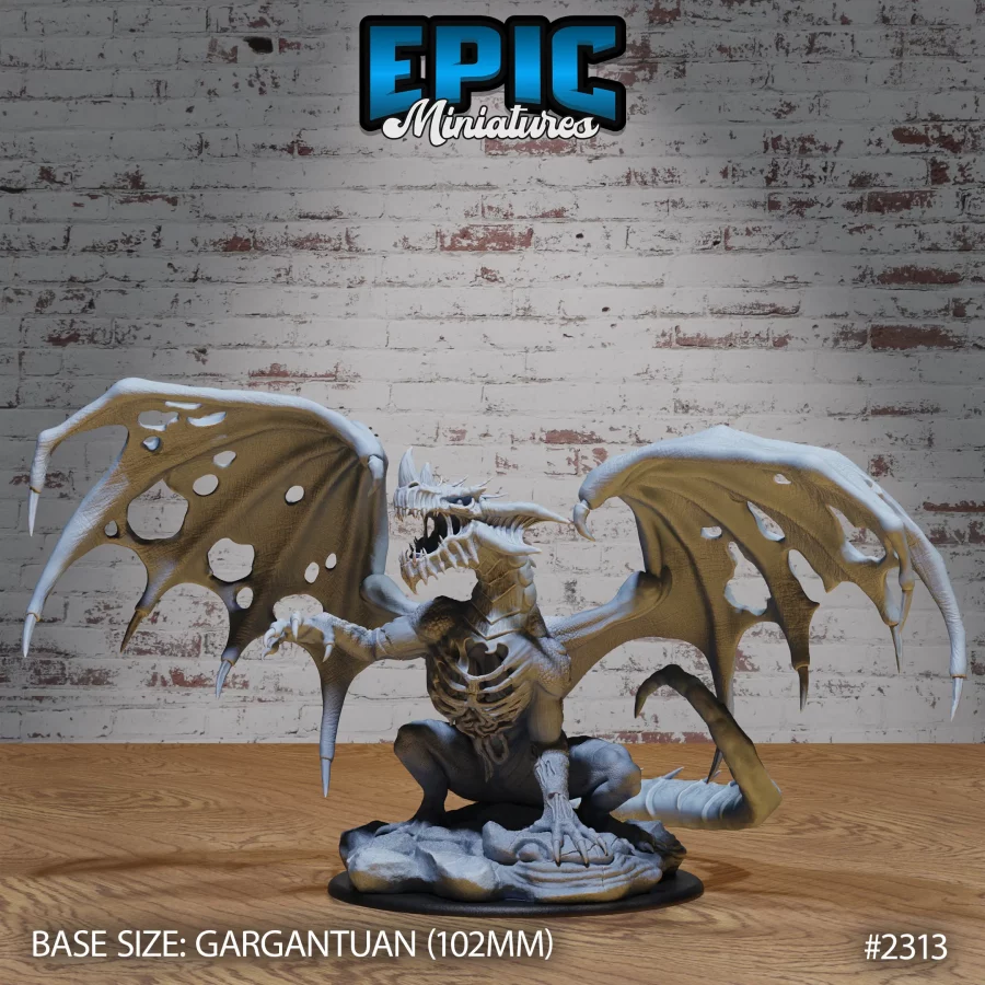 Ancient Blue Zombie Dragon (Gargantuan)